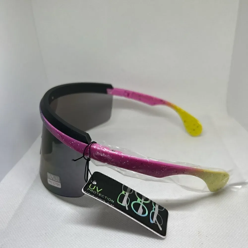Shield Mirrored Unisex Shades Sunglasses